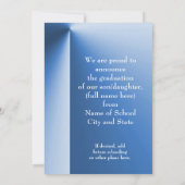 Modern Blue-ray Afstuderen Aankondiging met foto (Achterkant)