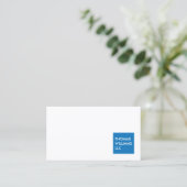 MODERN BLUE SQUARE Professioneel Visitekaartje (Staand voorkant)