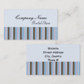 Modern Blue Stripe Visitekaartje (Voorkant / Achterkant)