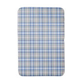 Modern Blue Taupe Tartan Badmat (Voorkant Verticaal)