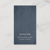 Modern Blue Textured Consultant Visitekaartje (Achterkant)