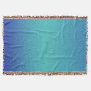 Modern Blue Turquoise Ombre Gradient Deken