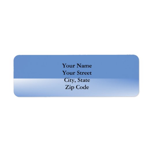 Modern Blue Two Tone Etiket (Voorkant)