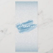 Modern Blue Waterverf Splash Menu (Achterkant)