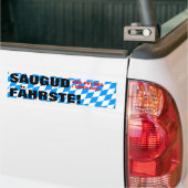 Modern Blue White Fresh Bavaria Pattern Bumpersticker (Op Truck)