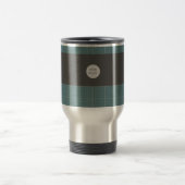 Modern Blueprint Grid Insulated Travel Mug TM01 Reisbeker (Center)