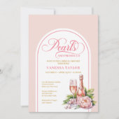 Modern Blush and Gold Bridal Shower Invitation (Devant)