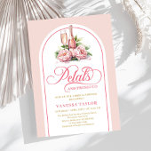 Modern blush and gold bridal shower invite arch kaart