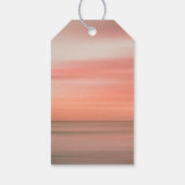 Modern Blush Beach Weddenschap Welcome Bag Label Cadeaulabel (Achterkant)