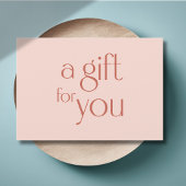 Modern Blush Beige Cadeaubon