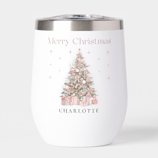 Modern Blush Christmas Tree – Personalized Holiday (Avant)