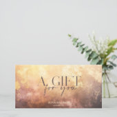 Modern Blush Dusty Certificate Gift Kaart (Staand voorkant)