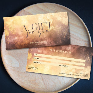 Modern Blush Dusty Certificate Gift Kaart