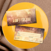 Modern Blush Dusty Certificate Gift Kaart