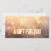 Modern Blush Dusty Certificate Gift Kaart (Voorkant)