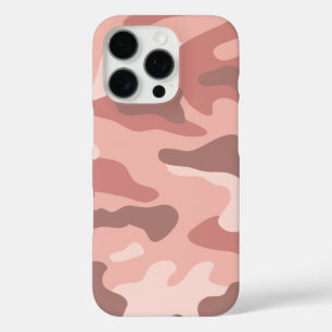Modern Blush Dusty Roos Pink Camo Pattern iPhone 16 Pro Hoesje