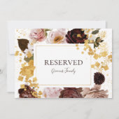 Modern Blush Floral | Gereserveerd teken (Achterkant)