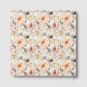 Modern Blush Gold bruiloft gastenboek voor onderte (Achterkant)