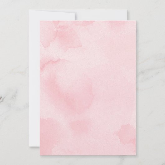 Modern Blush Gold geometrisch Confetti Baby shower Kaart (Achterkant)