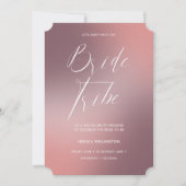 Modern Blush Ombré Gradient Bachelorette Weekend Kaart (Voorkant)