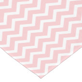 Modern Blush Pink Chevron Stripes Pattern Korte Tafelloper (Hoek)