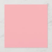 Modern Blush Pink Flat Menu Kaart (Achterkant)