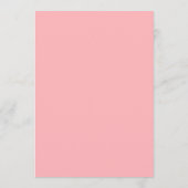 Modern Blush Pink Flat Menu Kaart (Achterkant)