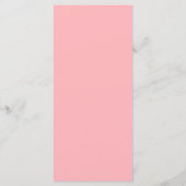 Modern Blush Pink Flat Menu Kaart (Achterkant)