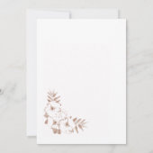 Modern Blush Pink Floral Wedding Kaart (Achterkant)