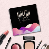 Modern Blush Pink Gradient Wave Notitieboek