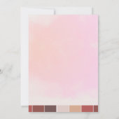 Modern Blush Pink Graduation Party Kaart (Achterkant)