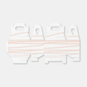 Modern Blush Pink Lines Abstracte kunst Bedankdoosjes (Uitgevouwen)