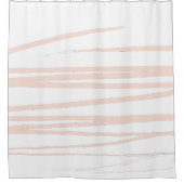 Modern Blush Pink Lines Abstracte kunst Douchegordijn (Voorkant)