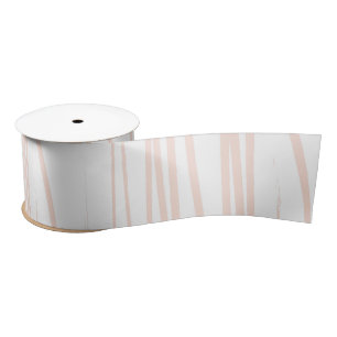 Modern Blush Pink Lines Abstracte kunst Lint
