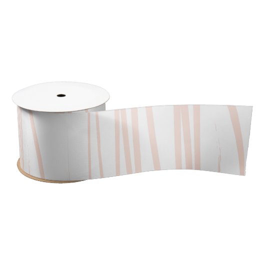 Modern Blush Pink Lines Abstracte kunst Lint (Spoel)