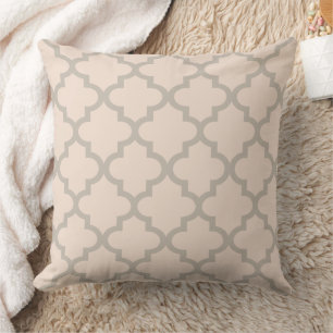 Modern Blush Pink Moroccan Quatrefoil Patroon Kussen