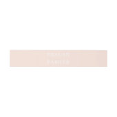 Modern Blush Pink Personalized Weddenschap Uitnodigingen Wikkel (Vlak)