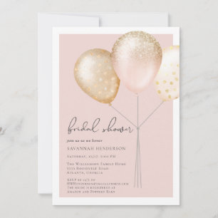 Modern Blush Pink Vrijgezellenfeest Kaart