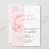 Modern Blush Pink Wedding Kaart (Voorkant)