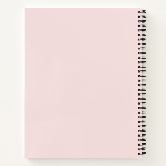 Modern Blush Pink Zakelijk Bedrijf Logo Notitieboek (Achterkant)