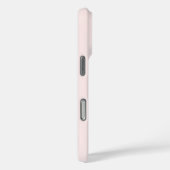Modern Blush Roos Gepersonaliseerde Monogram Naam Case-Mate iPhone Case (Achterkant / Rechts)