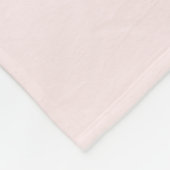 Modern Blush Roos Gepersonaliseerde Monogram Naam  Fleece Deken (Hoek)