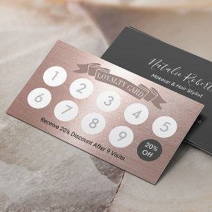 Modern Blush Roos Gold Beauty Salon Loyalty
