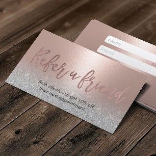Modern Blush Roos Gold Beauty Salon Referral