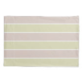 Modern Blush roze groene strepen patroon Kussensloop (Achterkant-Links)