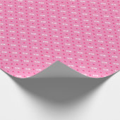 Modern Blush Roze Hart & Liefde Typografie Gift Cadeaupapier (Hoek)