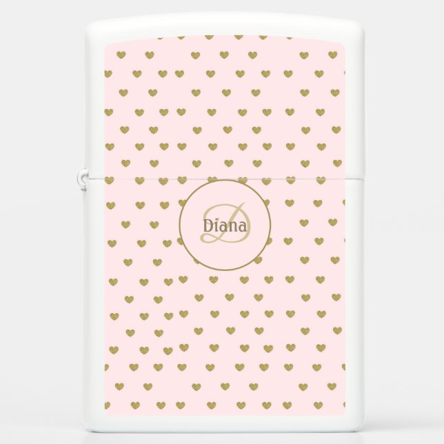 Modern Blush Roze Initialen Monogram elegant (Voorkant)