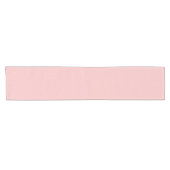 Modern blush roze Plain Solid Kleur Korte Tafelloper (Horizontaal)