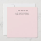 Modern Blush Sten Celebration Kaart (Achterkant)