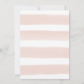 Modern Blush Stripes Kaart (Achterkant)